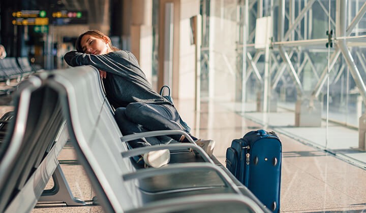 Schlafrhythmus durch Jetlag gestört Schlafrhythmus durch Jetlag gestört