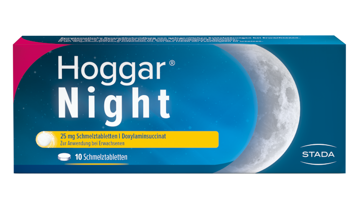 Hoggar Night Schmelztabletten Packung 